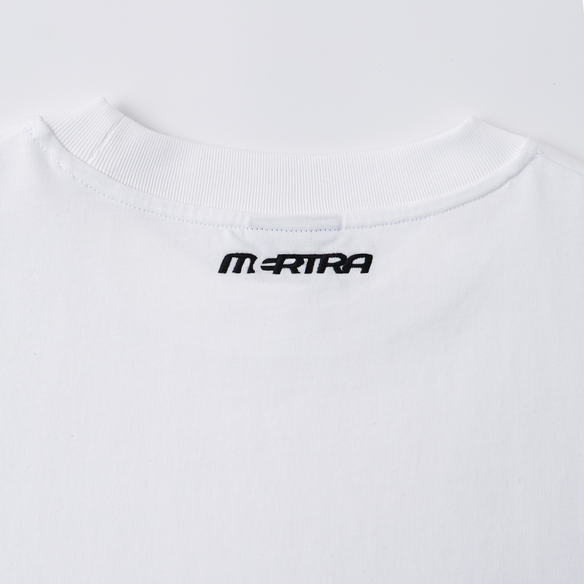 Stacked Logo Tee (White)