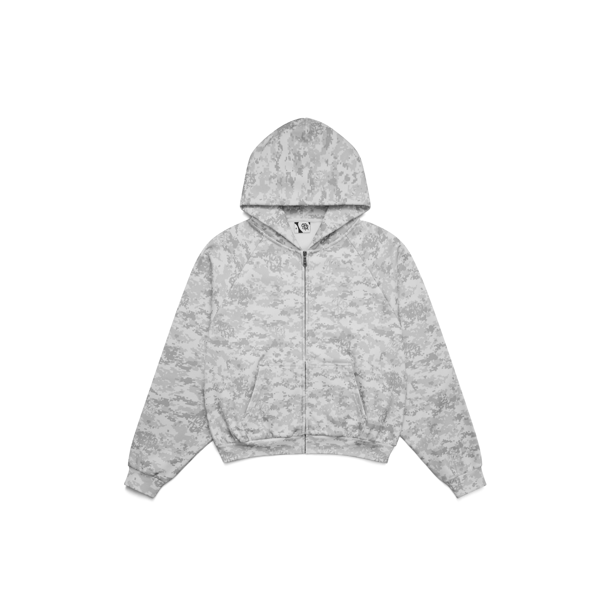 Glitch Hood (Light Grey)