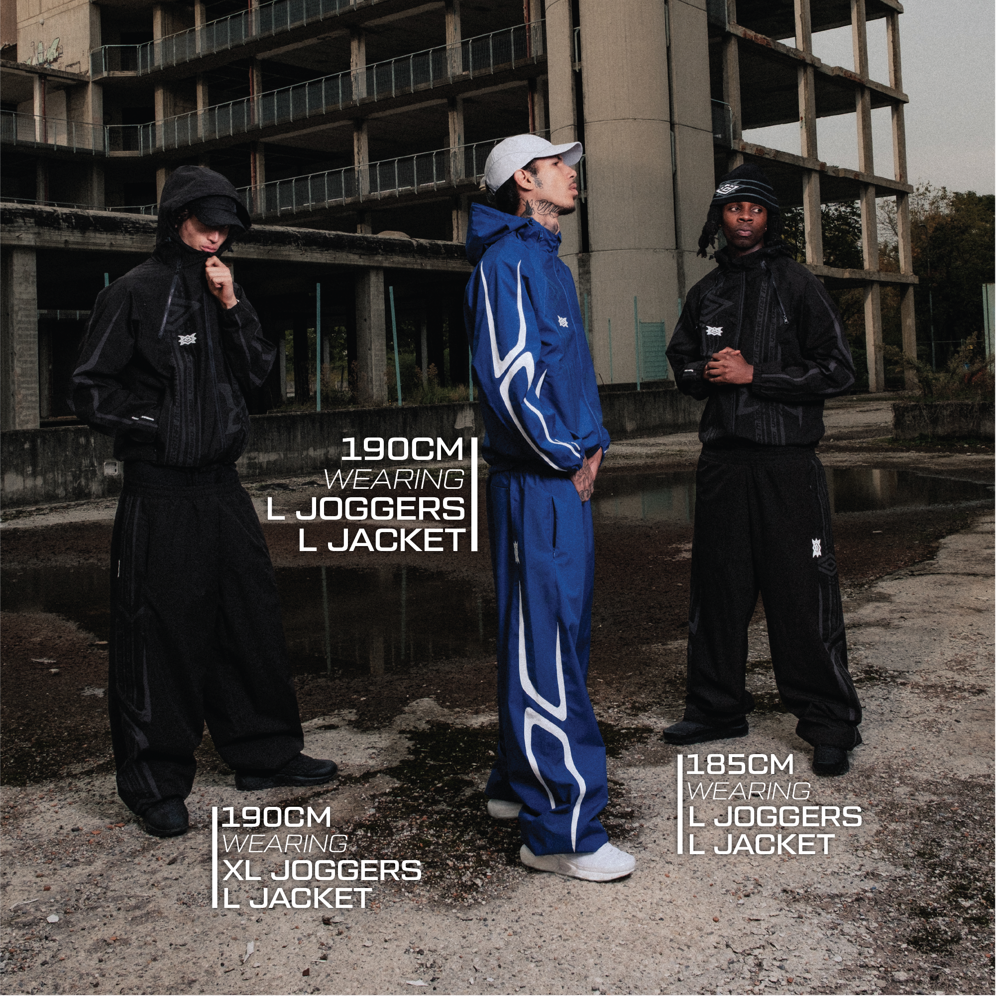 MERTRA x Umbro Technical Bottoms (Black)