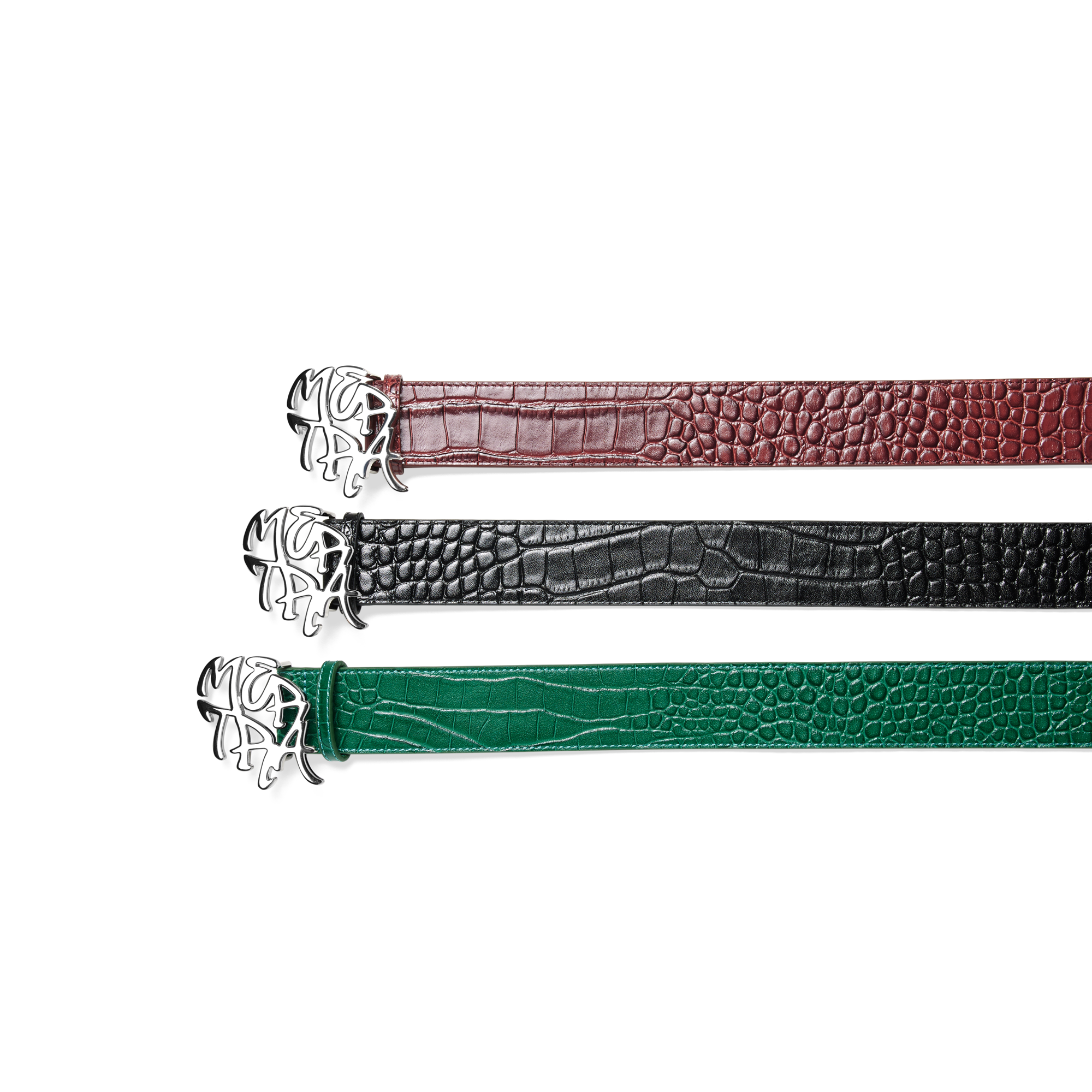 Alligator Skin Belt (Black)